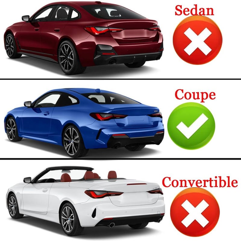 NeespoC Rear Trunk Spoiler Wing ABS Fit for BMW 4 Series G22 Coupe 2-Door 2021-2025 430i/ M440i PSM Style Decklid Lip Exterior Accessories(Glossy Black) - Image 2